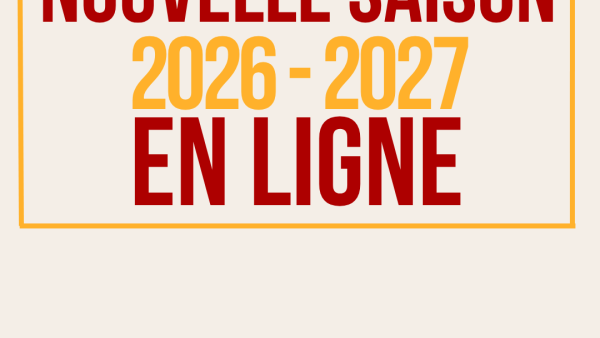 Image de l'actualité SAISON 26/27 EN LIGNE !