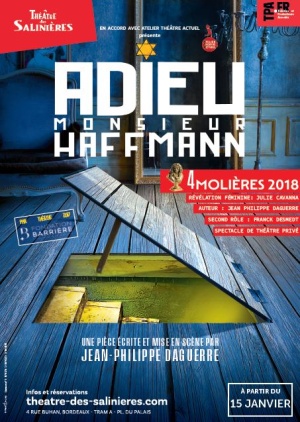 affiche du spectacle ADIEU MONSIEUR HAFFMAN