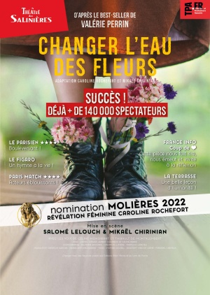affiche du spectacle CHANGER L'EAU DES FLEURS