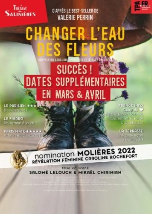 affiche du spectacle CHANGER L'EAU DES FLEURS