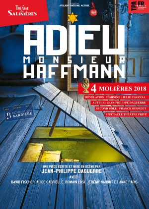 affiche du spectacle ADIEU MONSIEUR HAFFMANN