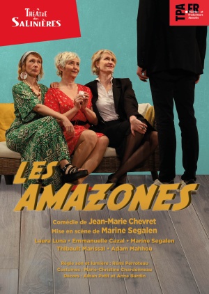 affiche du spectacle LES AMAZONES