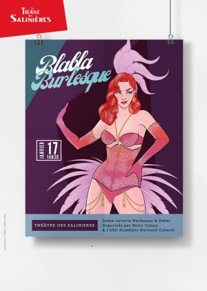 affiche du spectacle BLABLA BURLESQUE