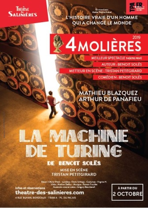 affiche du spectacle LA MACHINE DE TURING